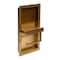 Alfi Brand Brushed Gold PVD Stainless Steel Recessed Shelf / Toilet Paper Holder Niche ABTPNP88-BG - alternate 5